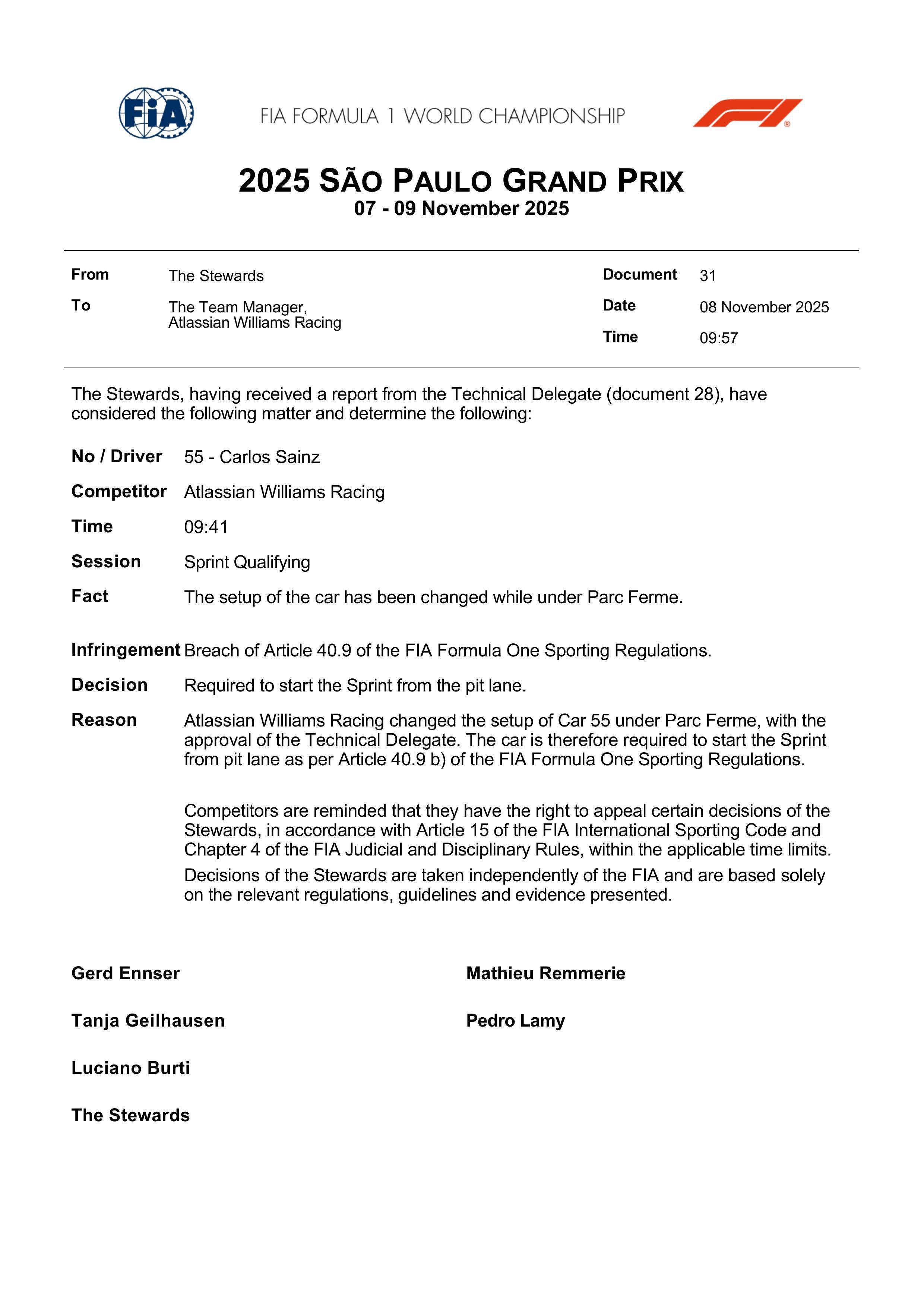 关于索伯车队险胜威廉姆斯，塞恩斯关键制胜的信息